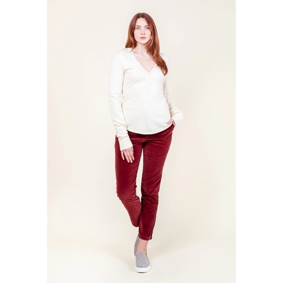 Prairie Underground Pants - Prairie Underground Sedan Pant Stretch Corduroy in Oxblood Size L